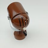 Brown wall lamp by S. Indra, from the 70's, Czechoslovakia