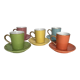 Set of 5 cups of color L. Dake & Zn