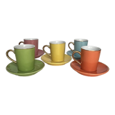 Set of 5 cups of color L. Dake & Zn