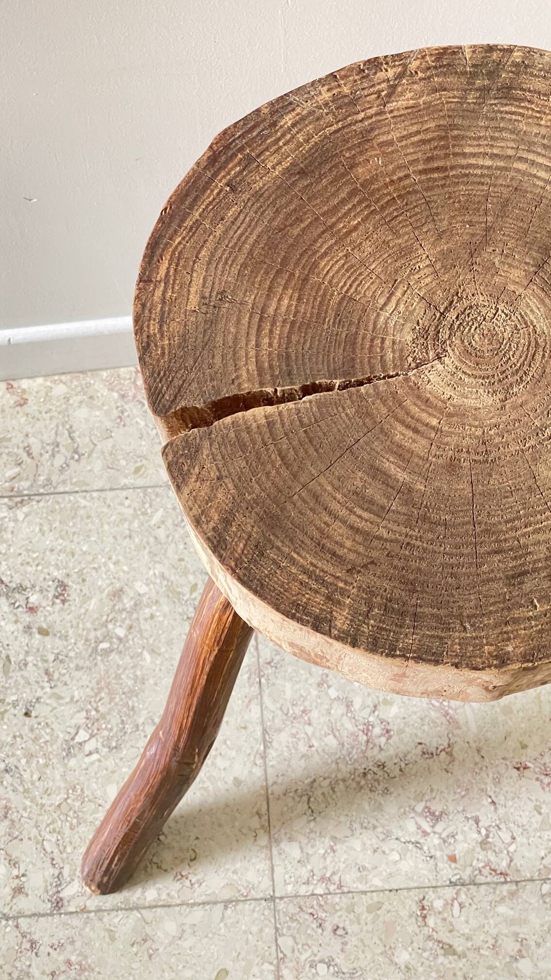 Vintage brutalist stool