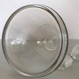 Antique engraved glass carafe