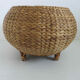Tabouret en jonc et bambou 1970 1980