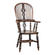 Antique English Highback Windsor Chair from the 18th Century