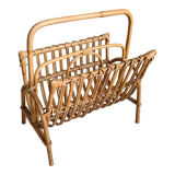 Rattan magazine holder