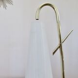 Lampe en laiton doré et verre royal lumière 1960