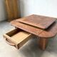 Oak coffee table with a double top