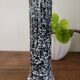 Black and white terrazzo porcelain vase