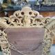 Miroir en bois dore a coquille