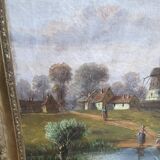 Tableau de paysage XIXe