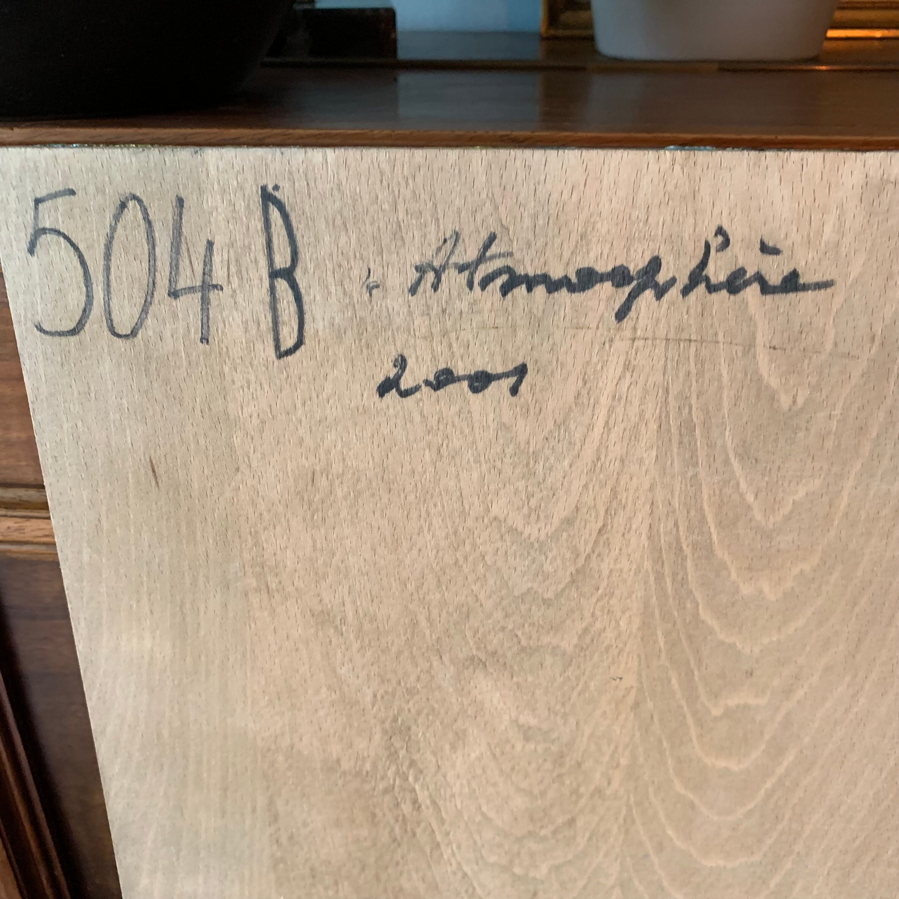 Oil on panel painting "Rural Landscape"