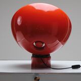 Orange resin mirror, elio martinelli, 1970s