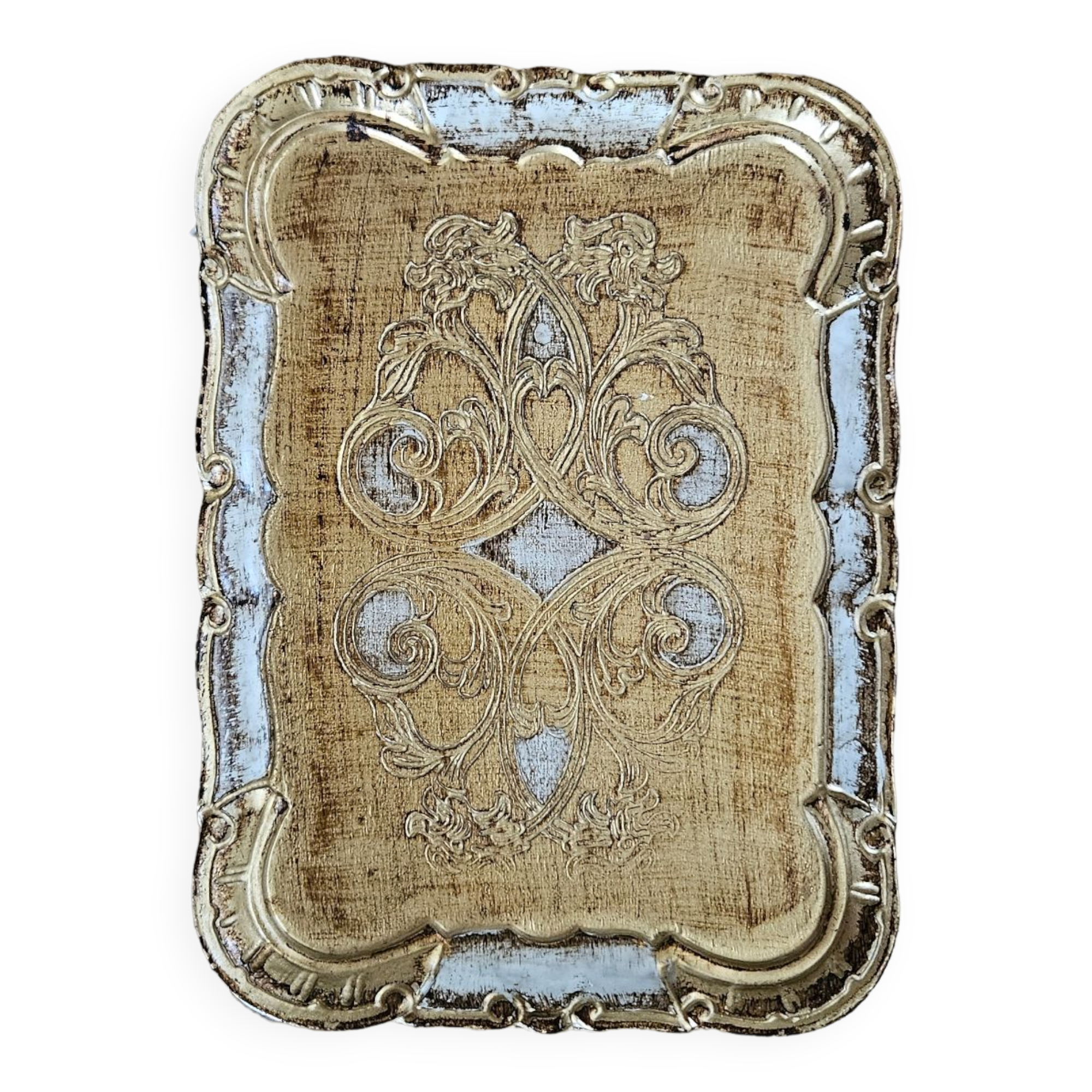 Florentine gilded wooden top