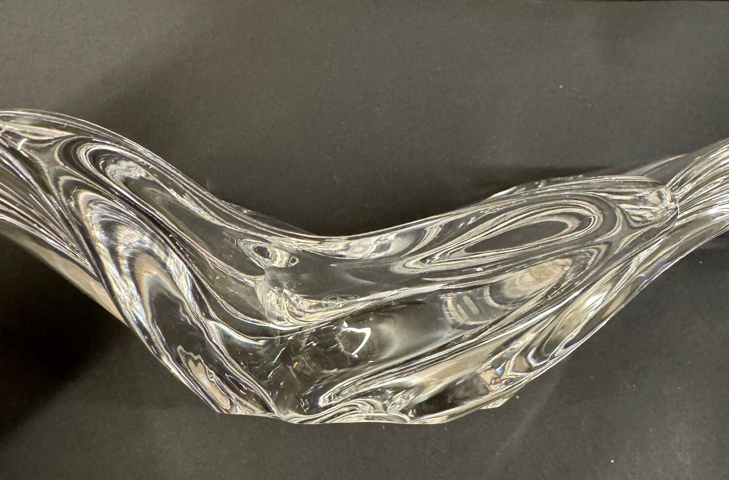 Baccarat stamped trinket tray/centerpiece