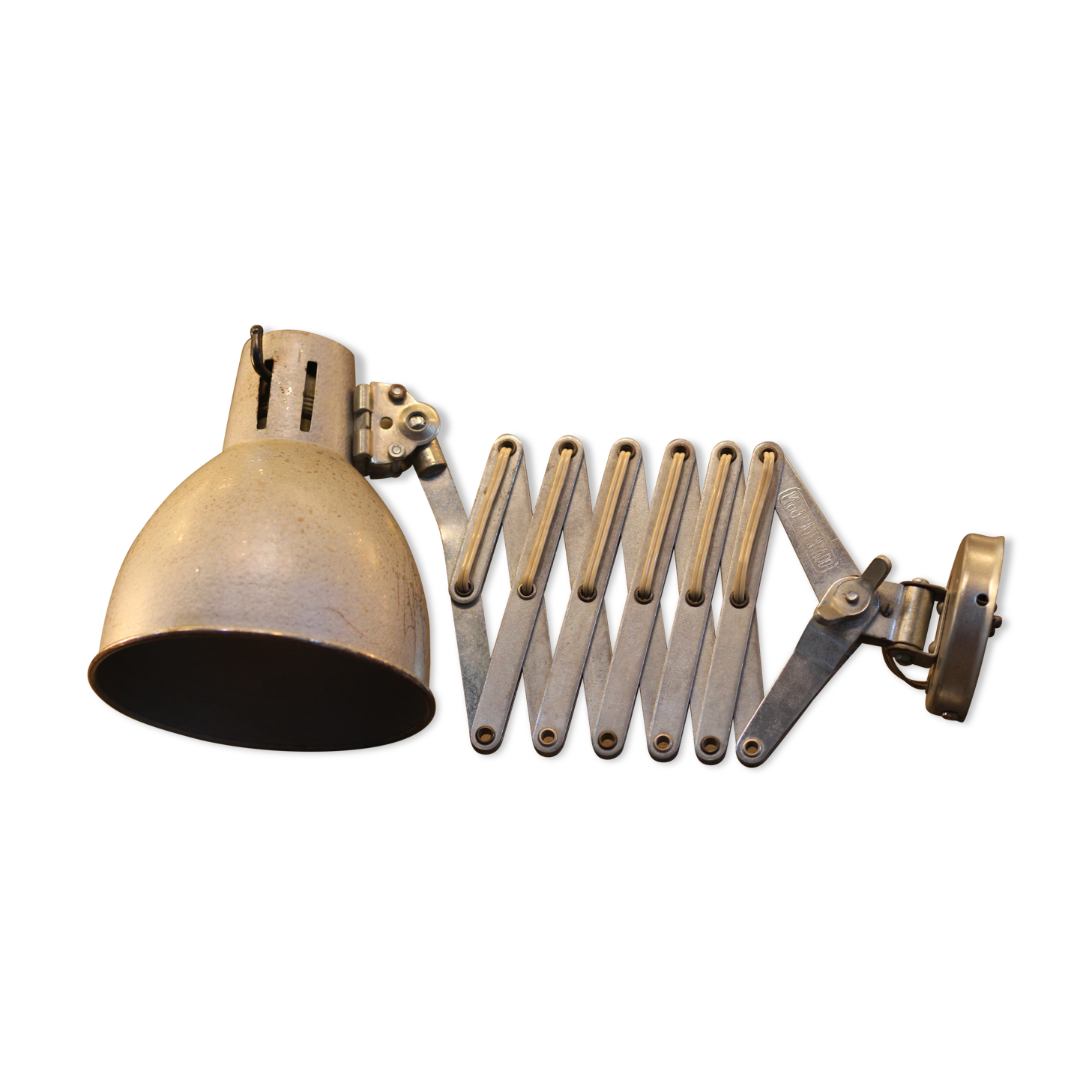 industrial scissor wall lamp