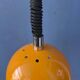 Vintage yellow Space Age suspension, Mid-Century Modern pendant lamp.