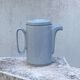 Antique speckled ceramic teapot