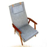 Scandinavian beech armchair, Sweden, 1950