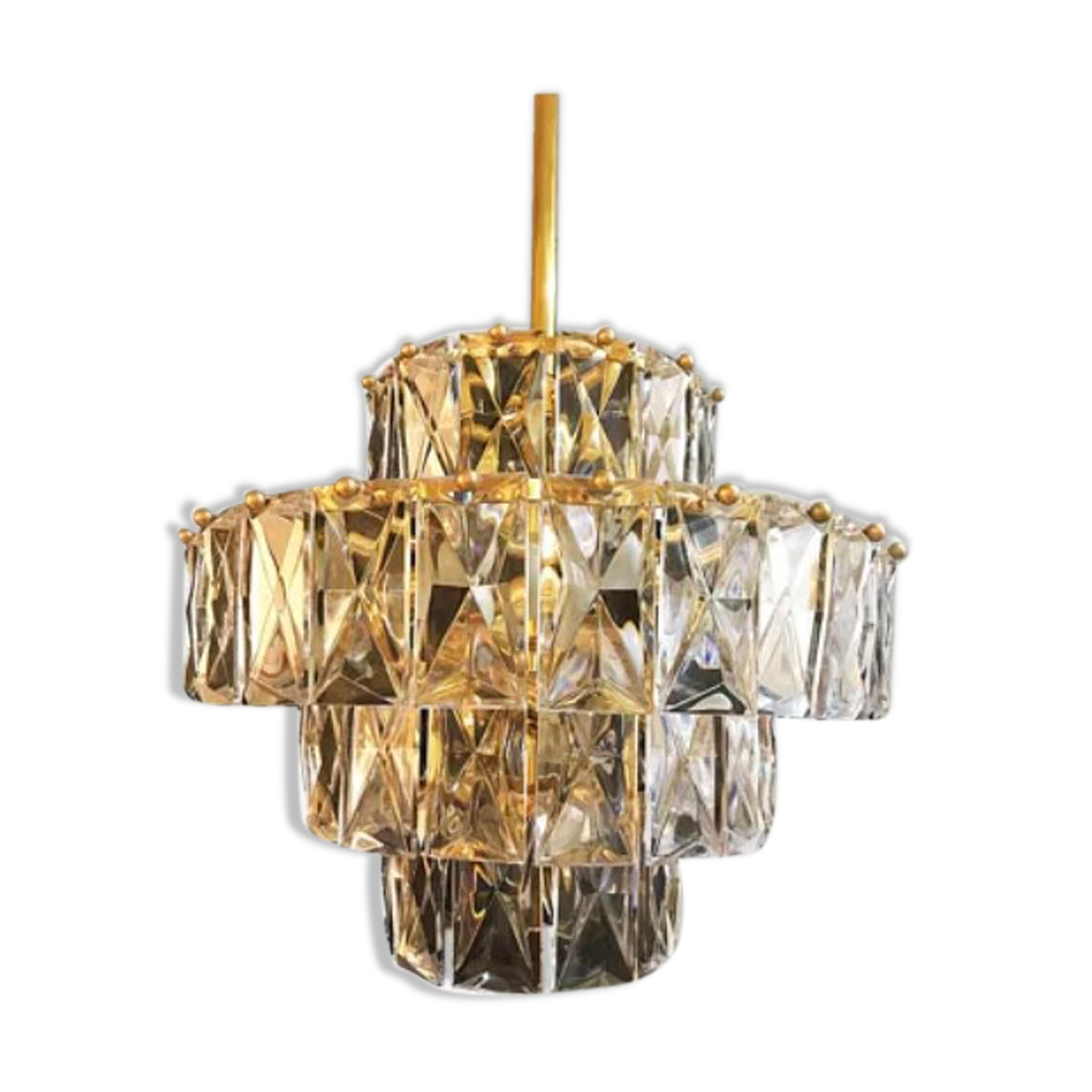 Kinkeldey glass chandelier 3 levels
