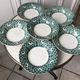 Lot of 6 hollow plates digoin sarreguemines model "leïla" years 30-40