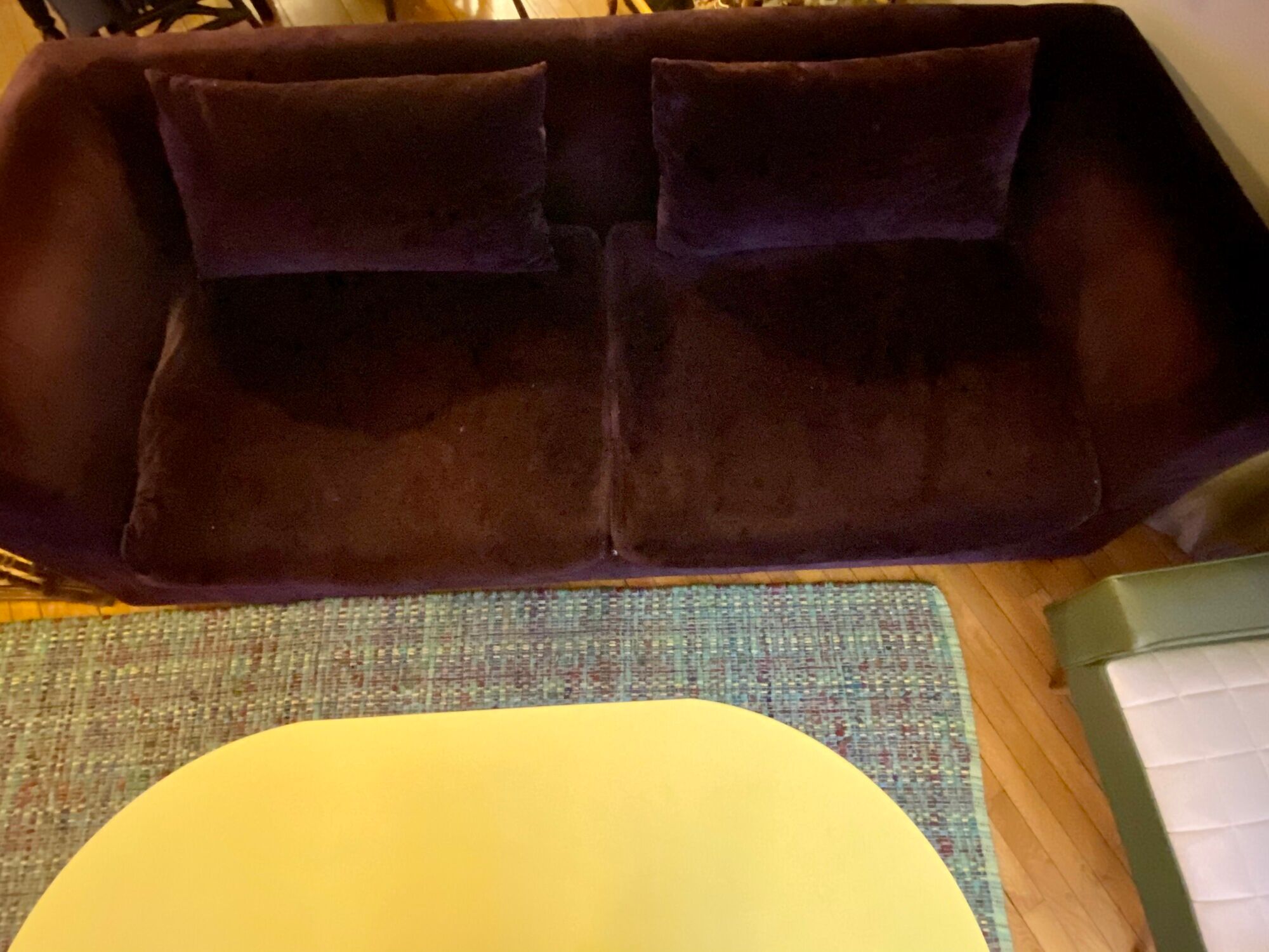 Louis Velvet Eggplant sofa 3-seater Habitat