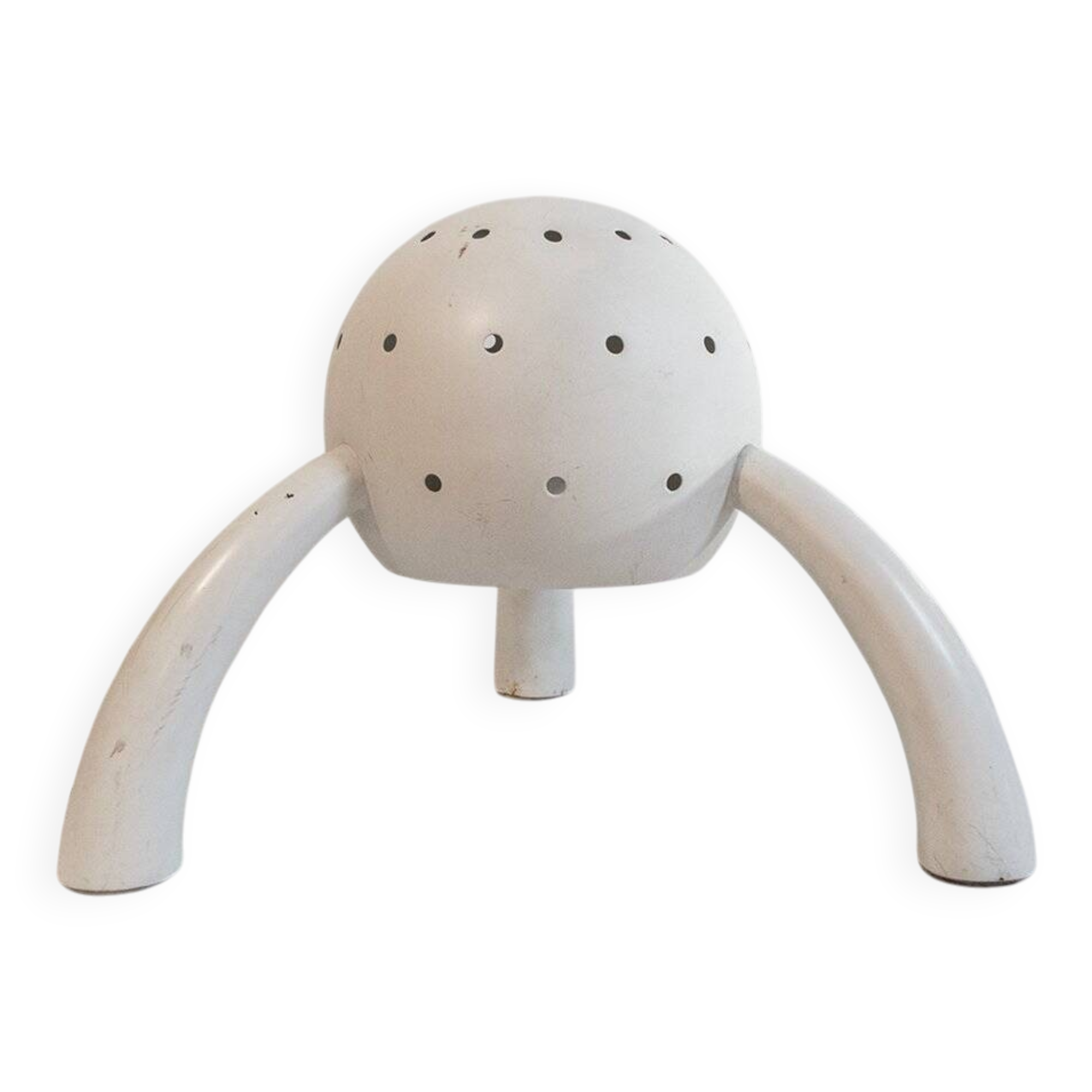 Vintage Space Age table lamp in metal, Italy, 1950s.