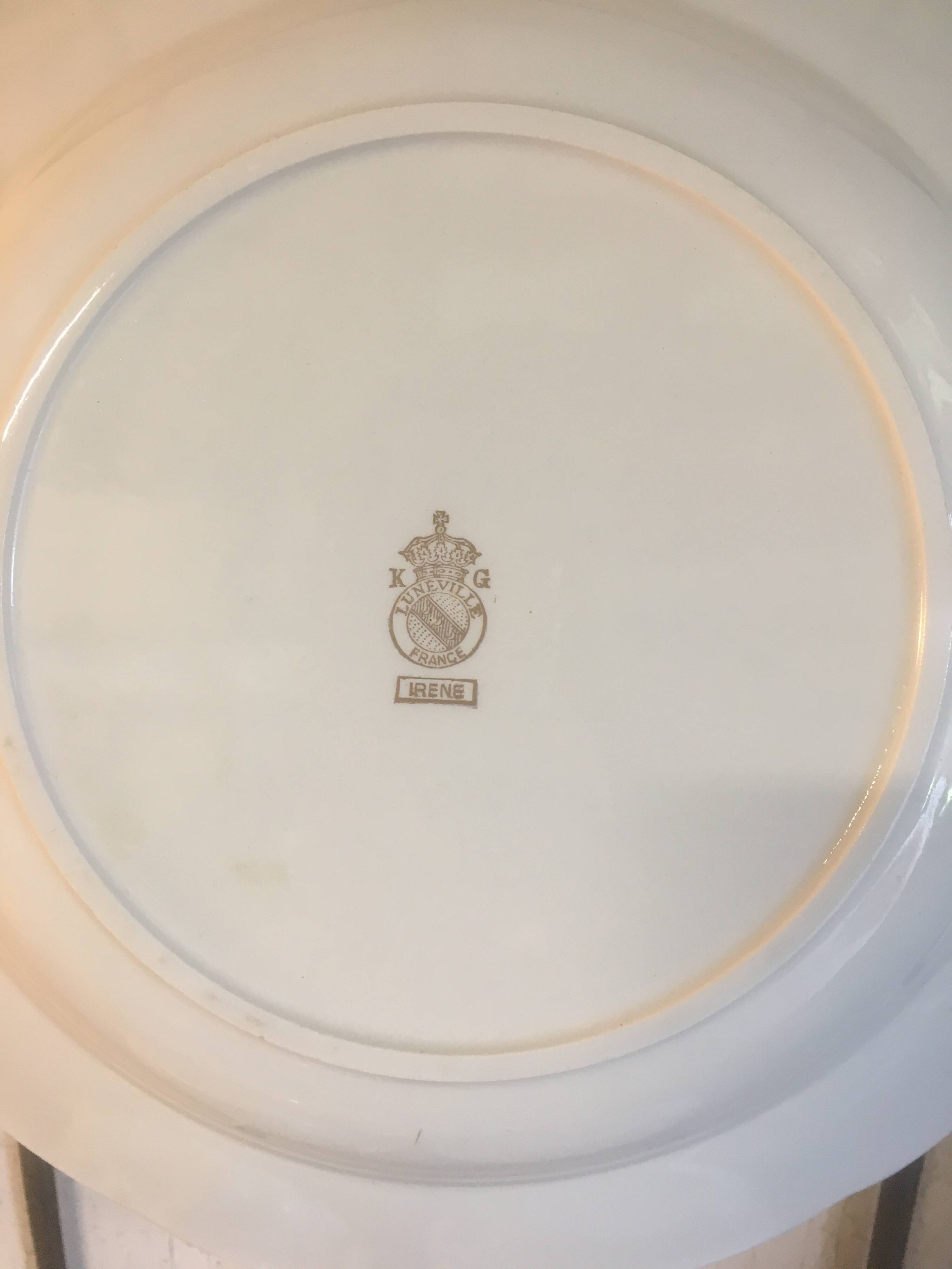 Set of tureen, salad bowl and "Irene" dish in Luneville earthenware