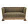 1950s, Danish 2-seater sofa, green furniture wool, oak wood.