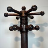 Portemanteau brutaliste en chêne sculpté de Charles Dudouyt