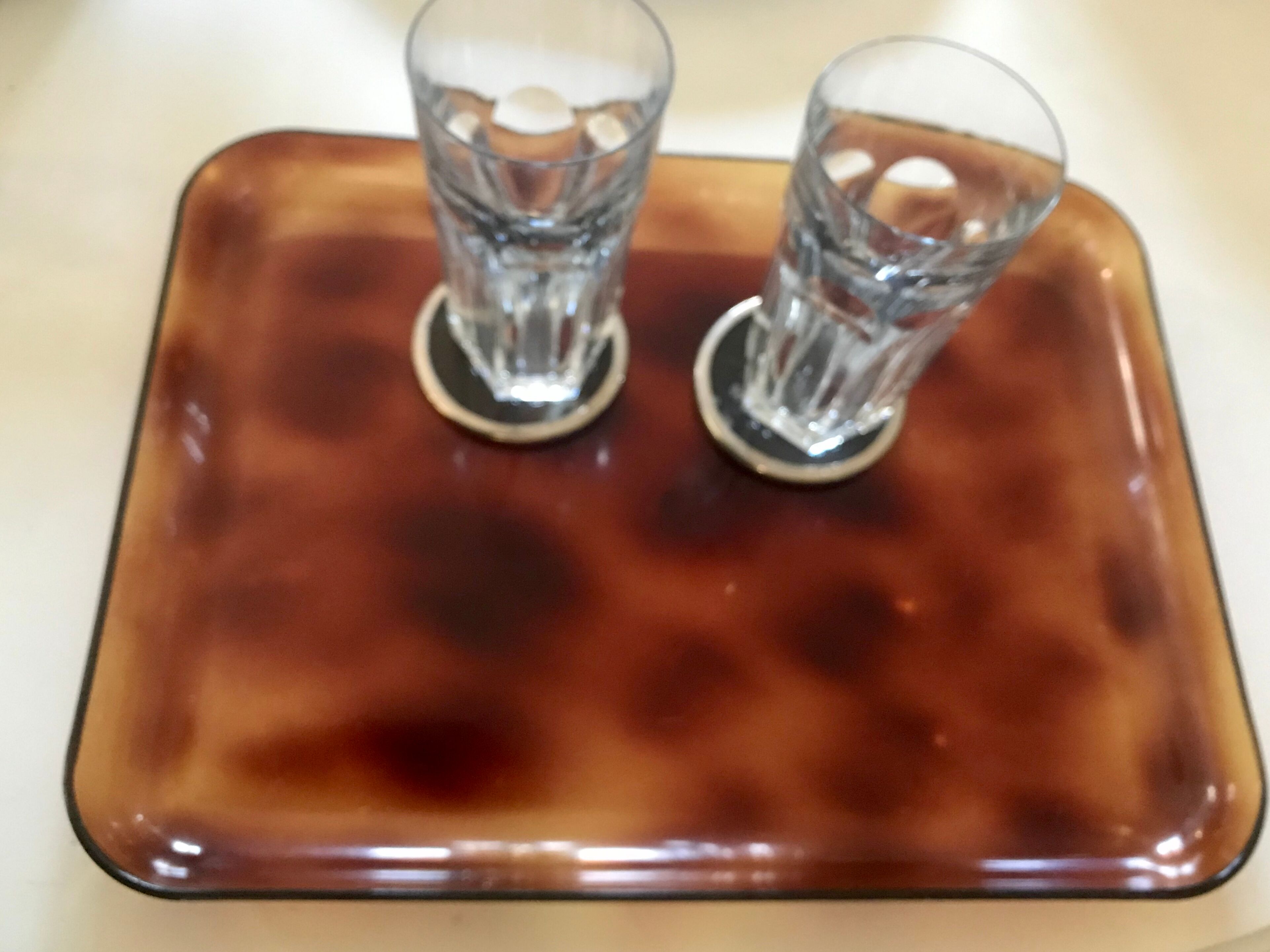 Vintage plexiglas tray