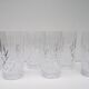 Set of 6 water glasses - vintage crystal choppes