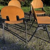 Suite de six chaises vintage vers 1970/1980