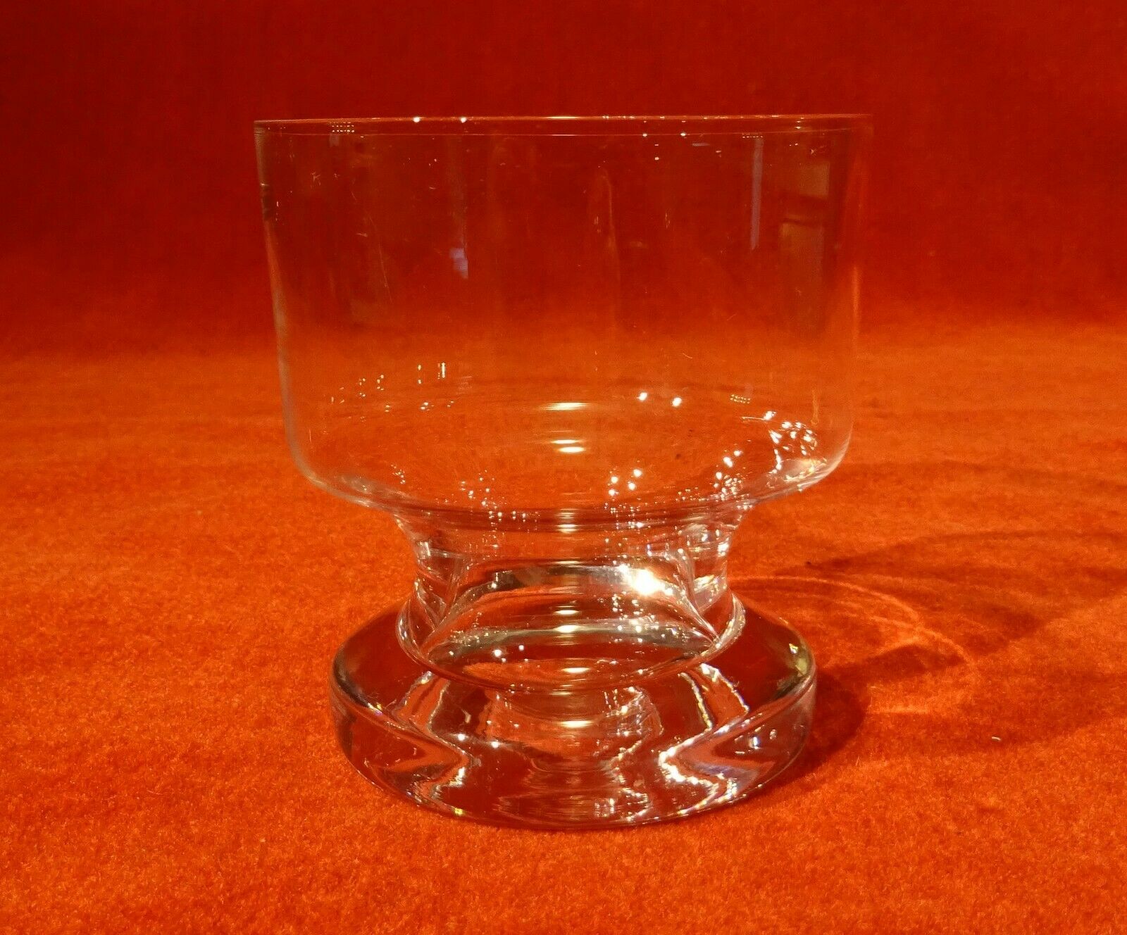 Set of 8 walk glasses in vintage glass design 70's 80's
