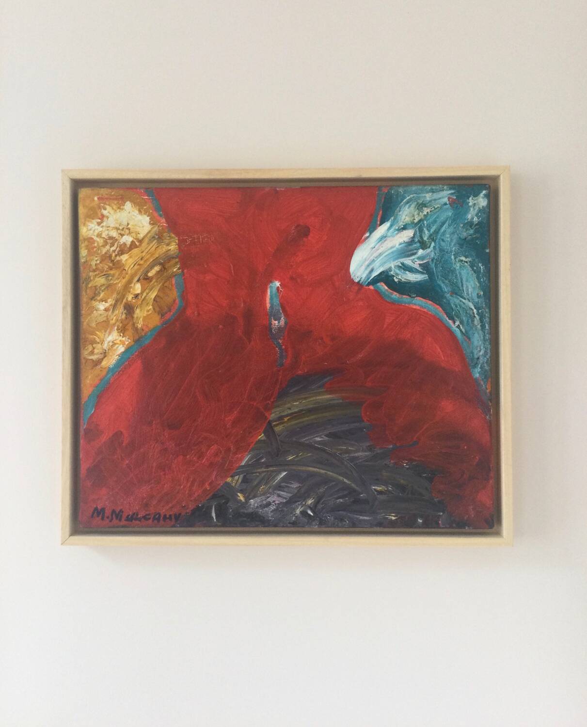 Acrylic on canvas by michael mulcahy, irish (1952).