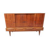 High sideboard in teak edited by Samcom for Johannes ANDERSEN