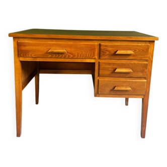 Bureau Administratif Vintage en Chêne – Années 50/60