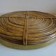 Vintage rattan tray from the 70s