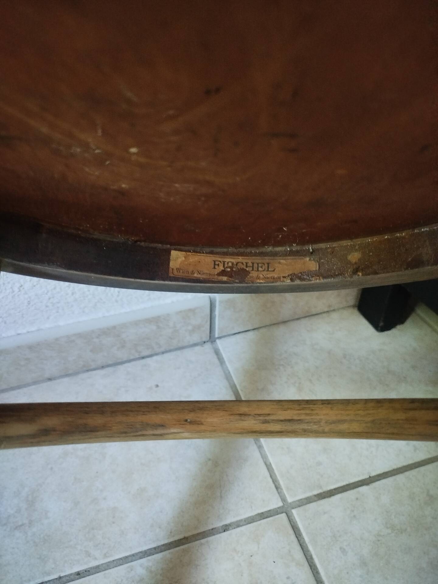 Antique Fischel armchair in bent wood