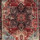 Ancient Heriz Carpet – Cobalt Blue & Indigo – 330 x 218 cm