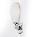 Italian chrome and opaline wall light 1970