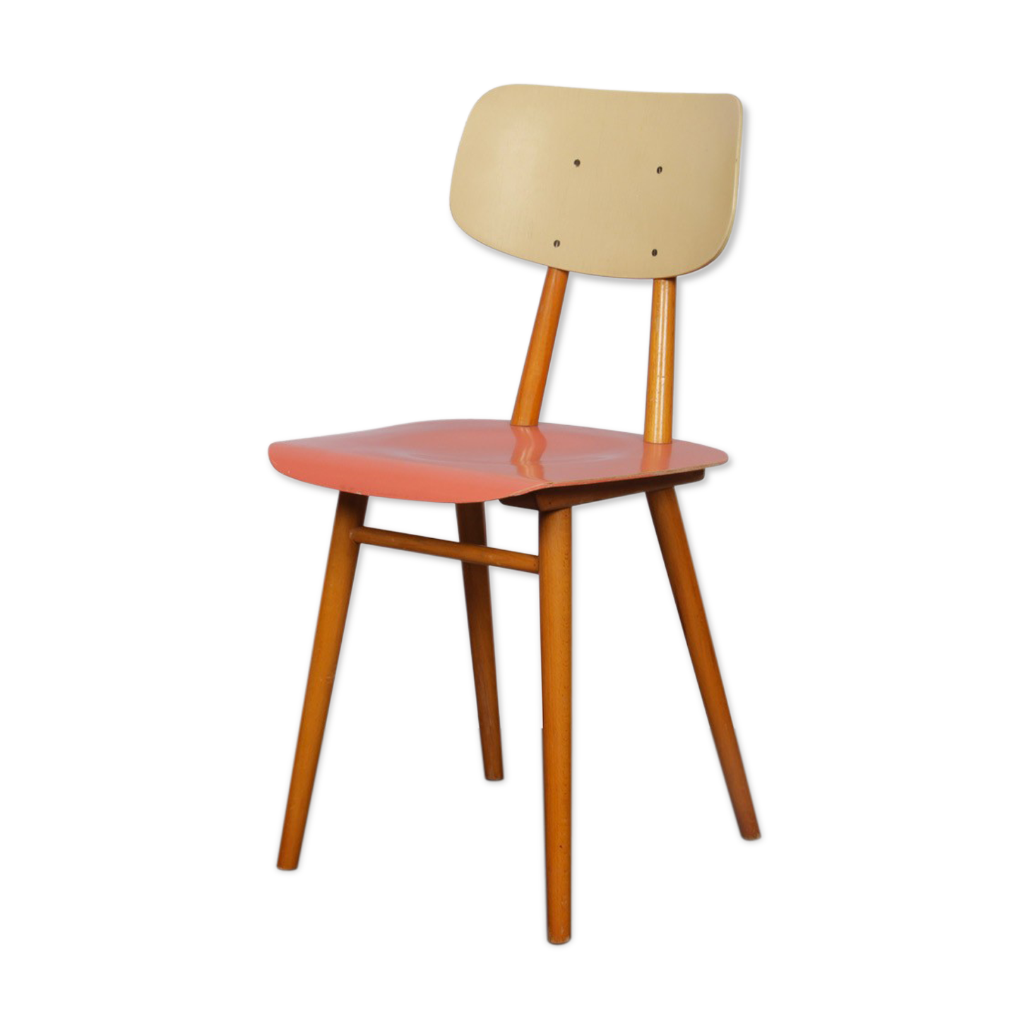 Chaise d'appoint éditée par le fabricant tchèque Ton, 1960
