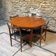 Teak table, vintage Scandinavian style from the 1960s, with hidden extension
