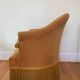 Mustard velvet toad armchair