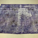 Distressed Overdyed Turkish Rug 210x154 cm