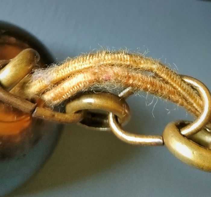 Lantern cage cylinder two fires medieval style - 1940s / 1950s