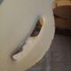 Old large half-porcelain dish Badonviller
