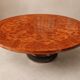 Table ronde vintage en loupe de bois