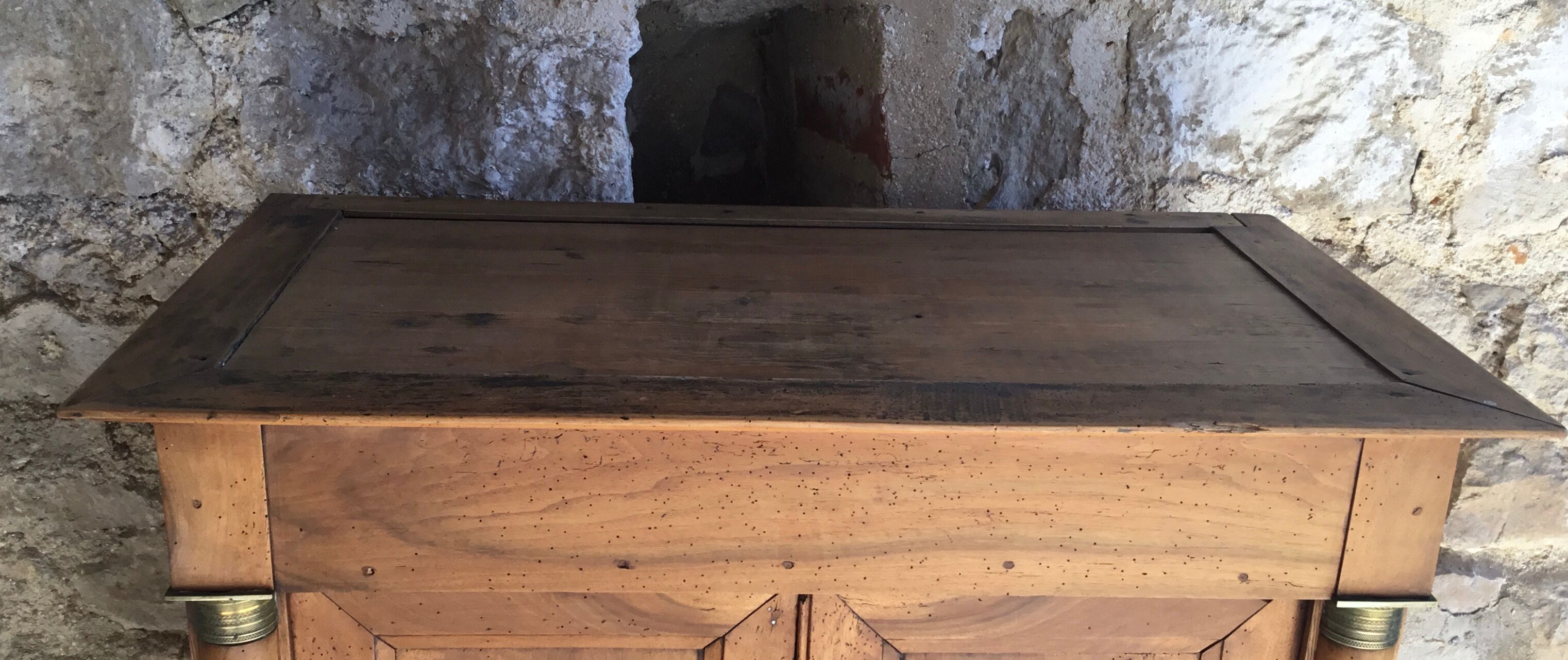 Empire cabinet with bronze ornamented columns