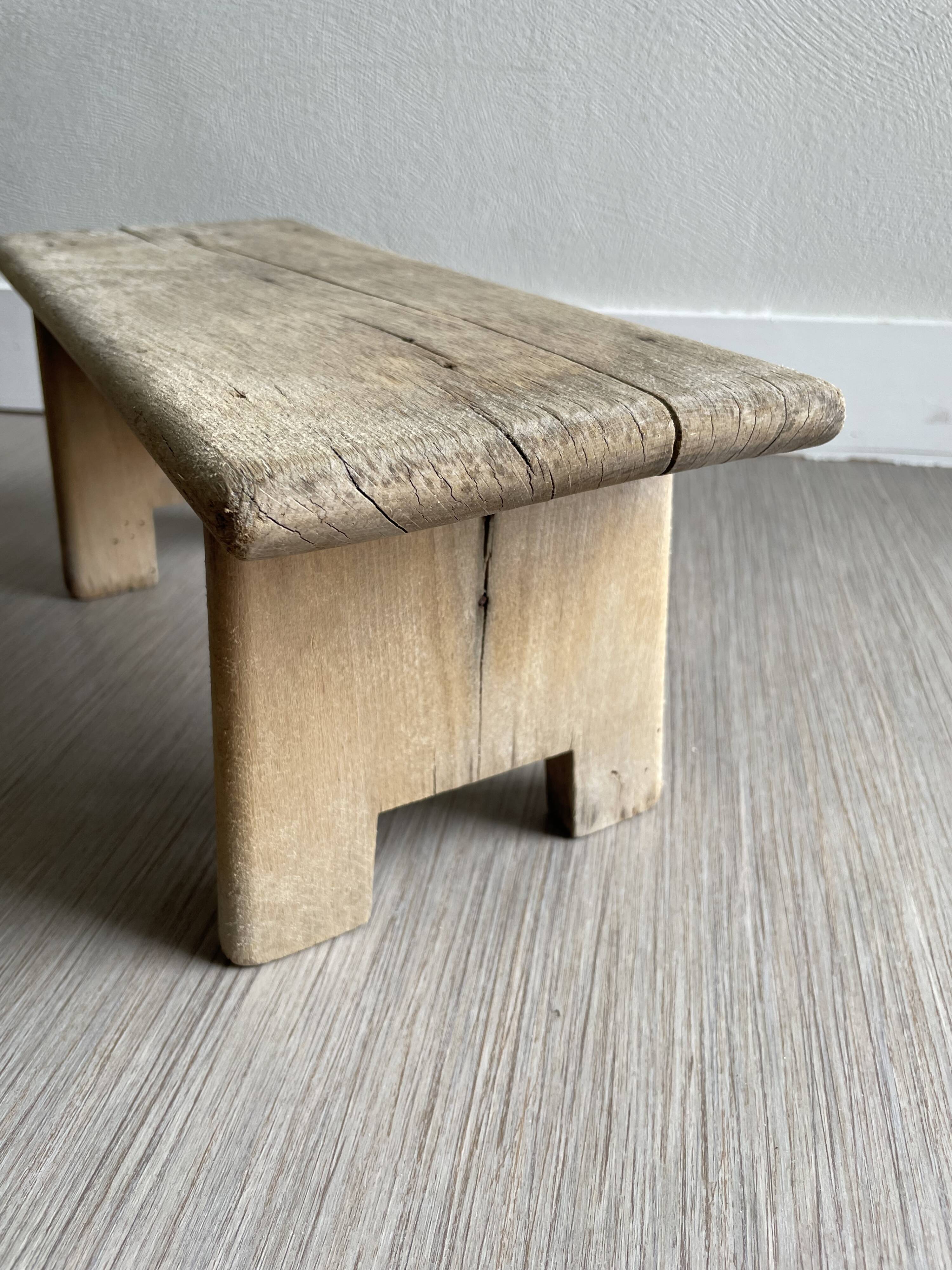 Tabouret banc bois