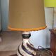 large ceramic lamp from the 70s with retro lighting