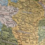 Printed in 1900, map of economic France.